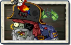Pirate Captain Zombie game art